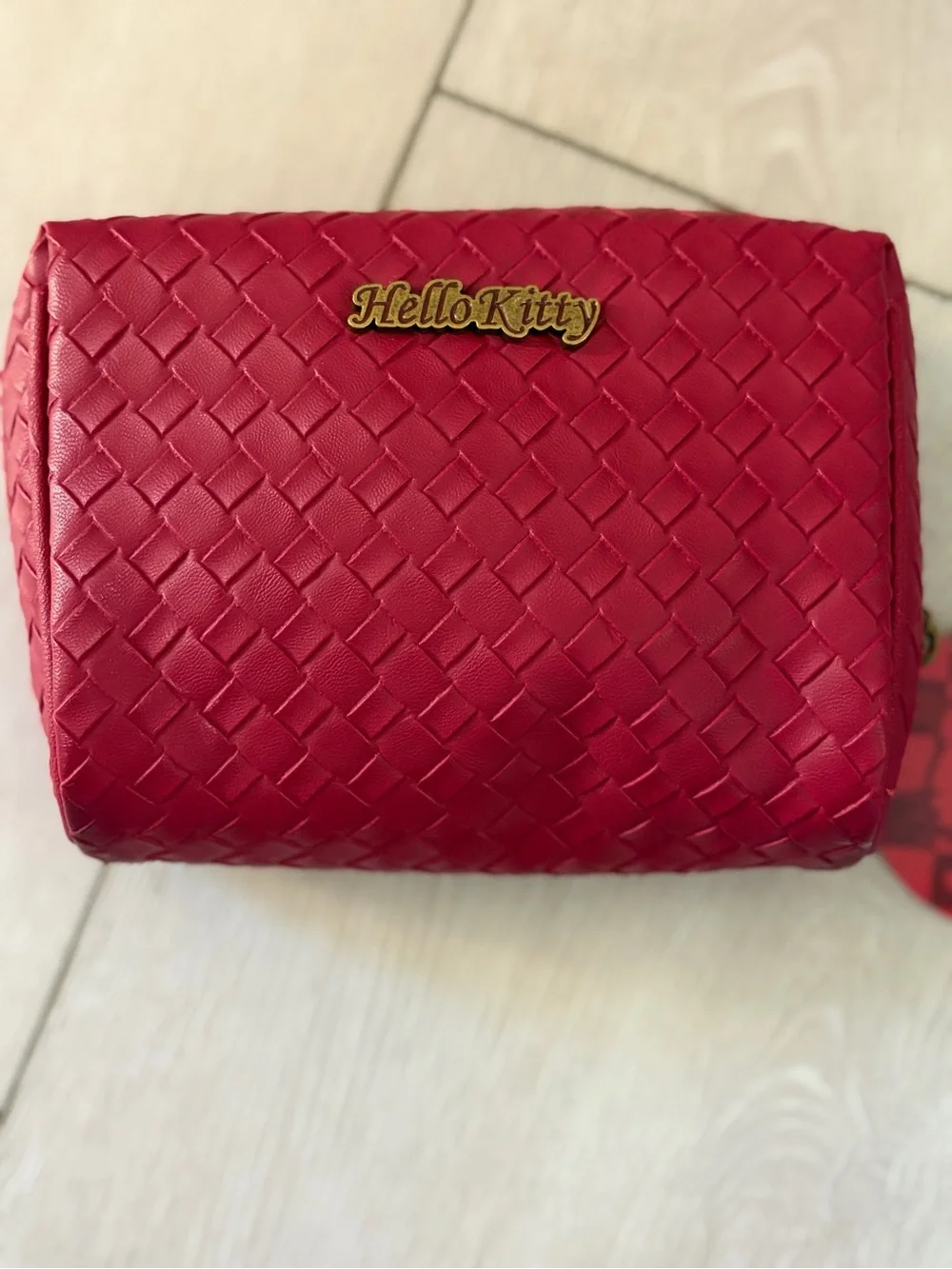 Hello Kitty Red Woven Cosmetic Pouch - Send me your offers!!